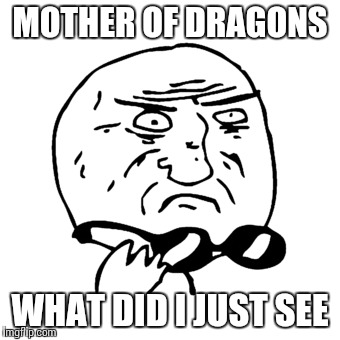 MOTHER OF DRAGONS WHAT DID I JUST SEE | made w/ Imgflip meme maker
