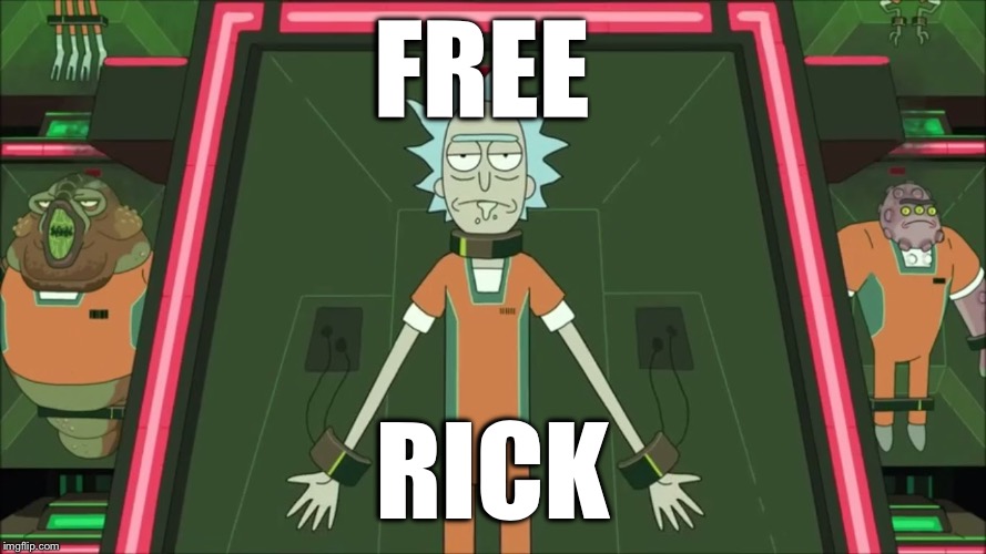 Free rick | FREE; RICK | image tagged in free rick | made w/ Imgflip meme maker