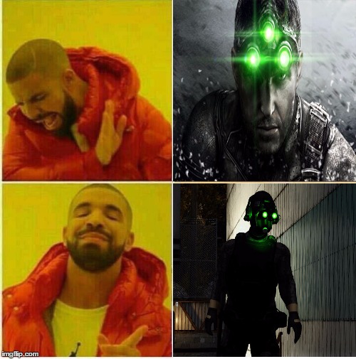 Sneakybois | image tagged in memes,funny,drake,payday 2,splinter cell,video games | made w/ Imgflip meme maker