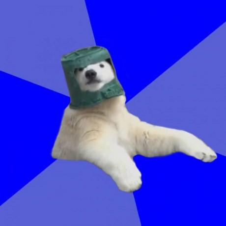High Quality poorly prepared polar bear Blank Meme Template