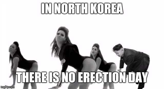 IN NORTH KOREA THERE IS NO ERECTION DAY | made w/ Imgflip meme maker