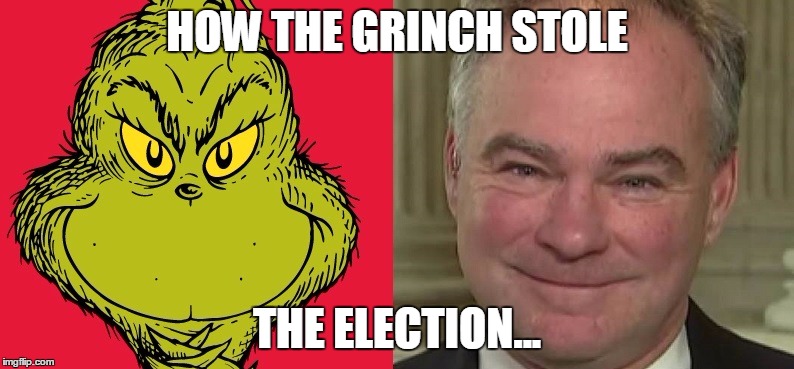 HOW THE GRINCH STOLE; THE ELECTION... | image tagged in grinchkaine | made w/ Imgflip meme maker