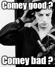 Buster Confused | Comey good ? Comey bad ? | image tagged in buster confused | made w/ Imgflip meme maker