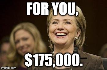 laughing at you | FOR YOU, $175,000. | image tagged in laughing at you | made w/ Imgflip meme maker