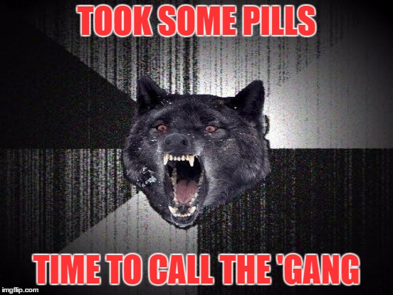 TOOK SOME PILLS TIME TO CALL THE 'GANG | made w/ Imgflip meme maker
