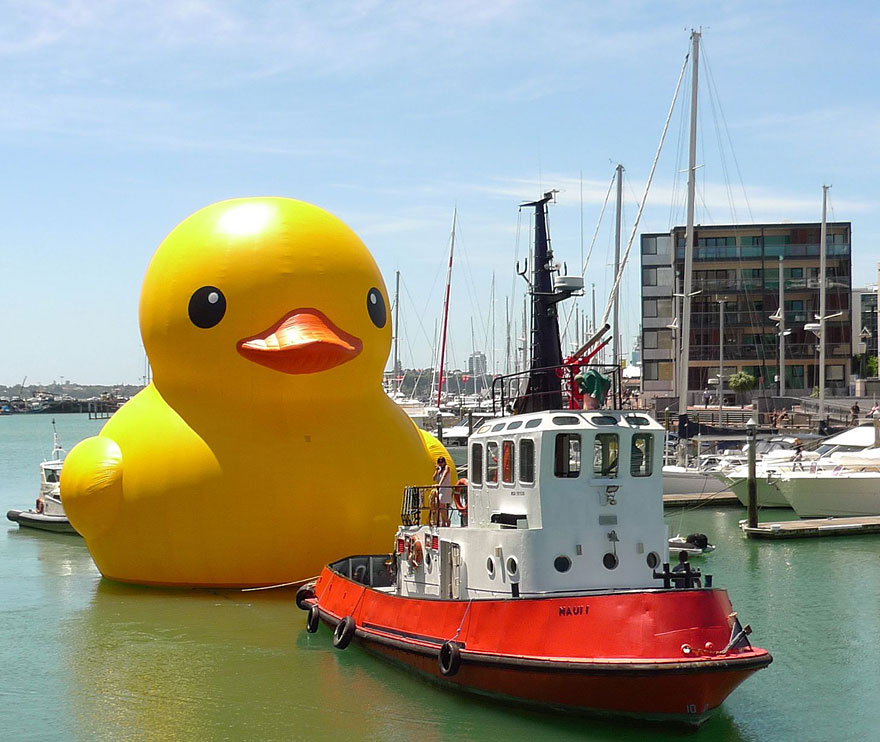 Giant Rubber Duck Blank Meme Template