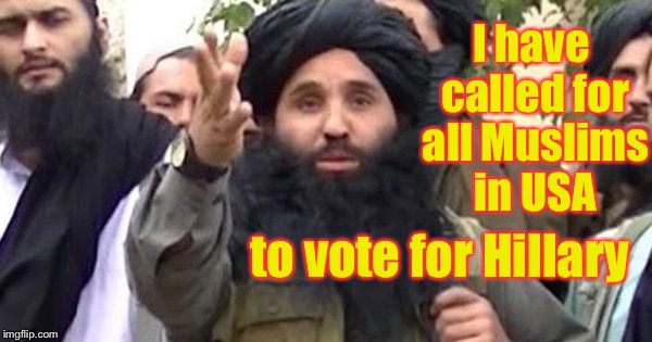 I have called for all Muslims in USA to vote for Hillary | made w/ Imgflip meme maker
