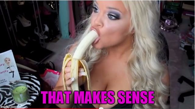 ditzy blonde | THAT MAKES SENSE | image tagged in ditzy blonde | made w/ Imgflip meme maker