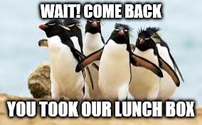 WAIT! COME BACK YOU TOOK OUR LUNCH BOX | made w/ Imgflip meme maker