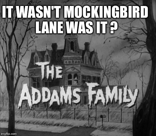 IT WASN'T MOCKINGBIRD LANE WAS IT ? | made w/ Imgflip meme maker