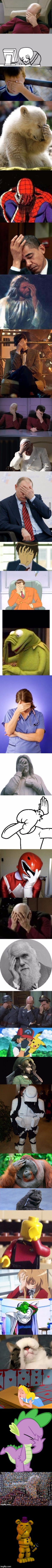 Crazy Epic Facepalm Blank Meme Template