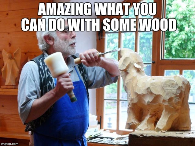 AMAZING WHAT YOU CAN DO WITH SOME WOOD | made w/ Imgflip meme maker
