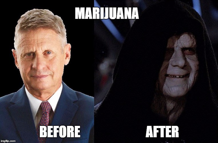 MARIJUANA; BEFORE                          AFTER | image tagged in johnson sidious | made w/ Imgflip meme maker