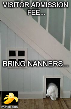Admission | VISITOR ADMISSION FEE... BRING NANNERS... | image tagged in memes | made w/ Imgflip meme maker