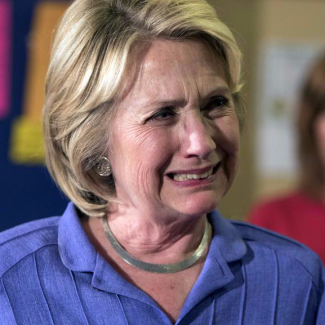 High Quality Crying Clinton Blank Meme Template