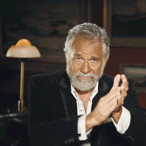 High Quality Most Interesting Man Clapping Blank Meme Template