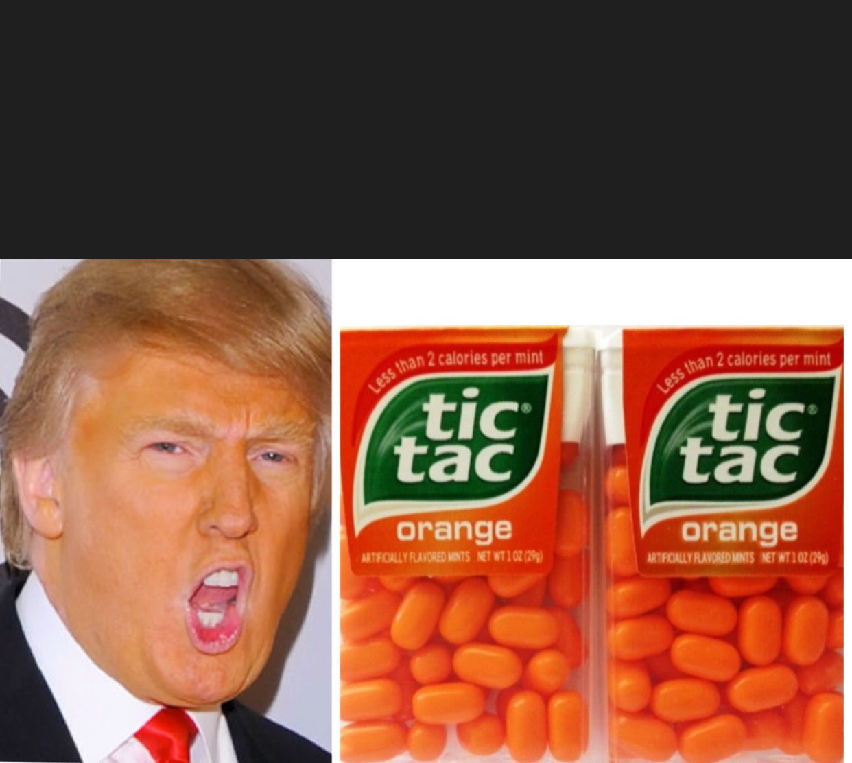 High Quality Trump orange Blank Meme Template