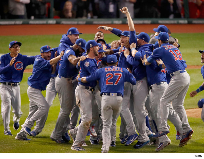 Cubs World Series Victory Blank Meme Template