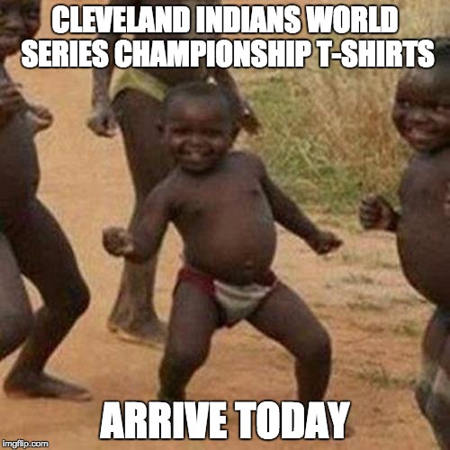 cleveland indians championship tshirt