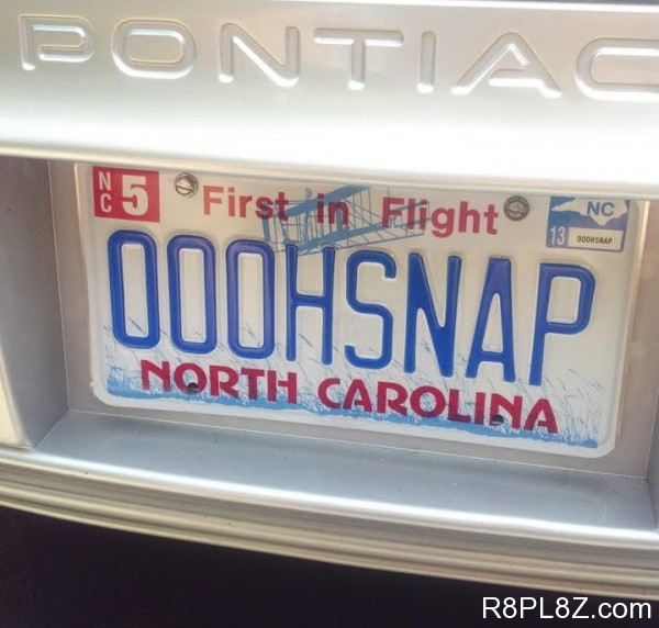 North Carolina License Play Oh Snap Blank Meme Template