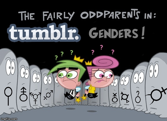 Fairly Odd Genders | image tagged in gender confusion,fairly odd parents,tumblr | made w/ Imgflip meme maker