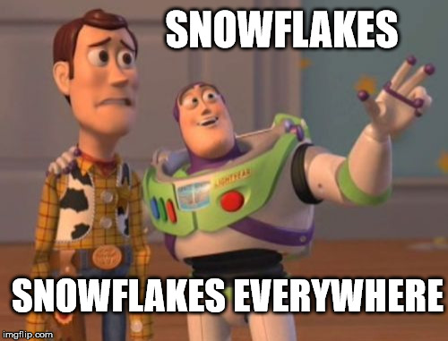 X, X Everywhere Meme | SNOWFLAKES; SNOWFLAKES EVERYWHERE | image tagged in memes,x x everywhere | made w/ Imgflip meme maker