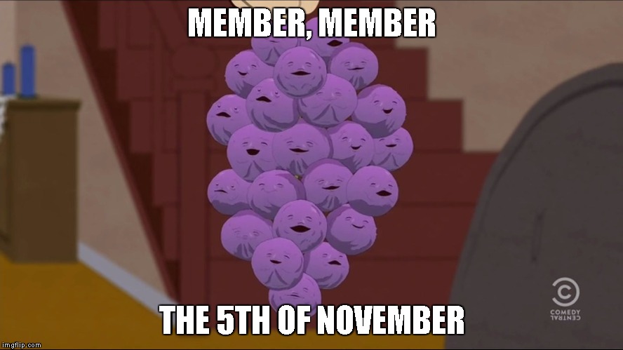 Member Berries | MEMBER, MEMBER; THE 5TH OF NOVEMBER | image tagged in memes,member berries | made w/ Imgflip meme maker