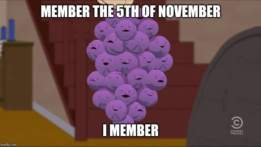 Member Berries | MEMBER THE 5TH OF NOVEMBER; I MEMBER | image tagged in memes,member berries | made w/ Imgflip meme maker