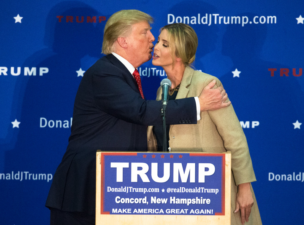 High Quality Donald Trump Kisses Ivanka Blank Meme Template