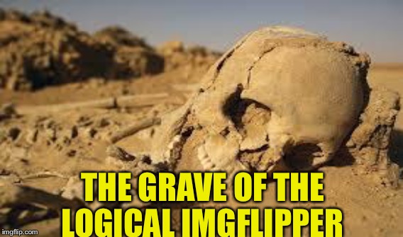 THE GRAVE OF THE LOGICAL IMGFLIPPER | made w/ Imgflip meme maker
