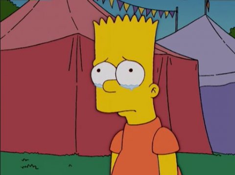High Quality Bart Simpson Sad Blank Meme Template