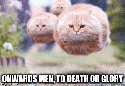 ONWARDS MEN,
TO DEATH OR GLORY | made w/ Imgflip meme maker