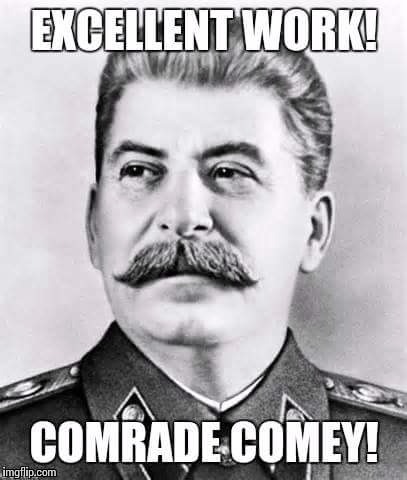 COMRADE COMEY | image tagged in fbi director james comey | made w/ Imgflip meme maker