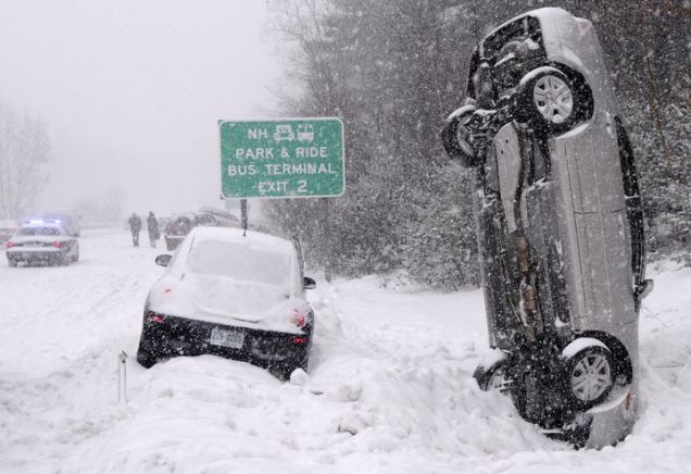 High Quality Winter car crash Blank Meme Template