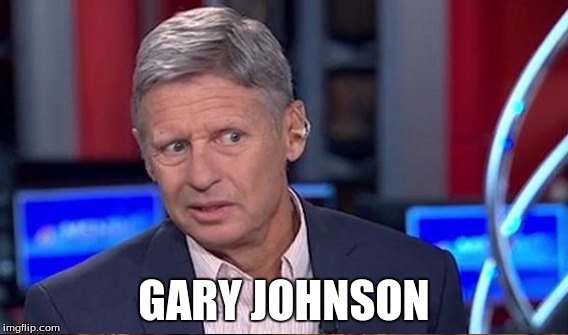 GARY JOHNSON | made w/ Imgflip meme maker