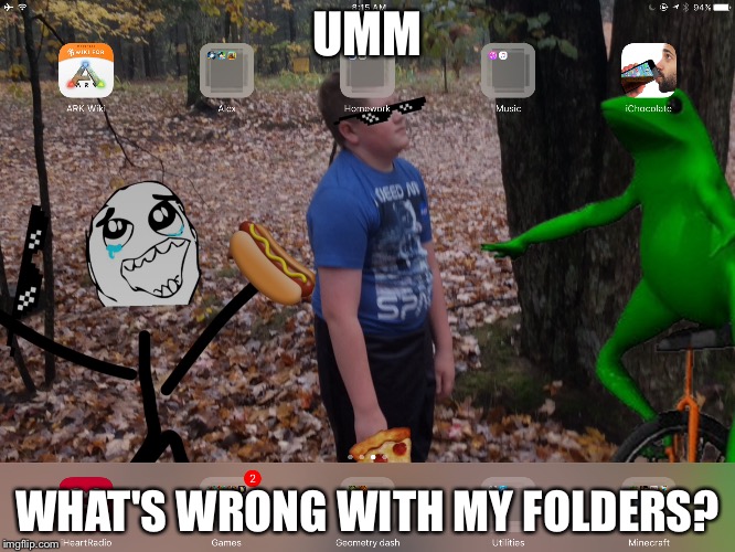 Umm ok any one else with this problem? | UMM; WHAT'S WRONG WITH MY FOLDERS? | image tagged in akward moment seal | made w/ Imgflip meme maker
