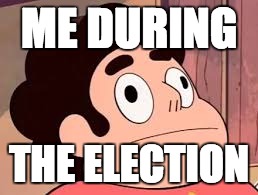 ME DURING; THE ELECTION | image tagged in election 2016 | made w/ Imgflip meme maker