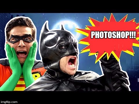 Batman Blank | PHOTOSHOP!!! | image tagged in batman blank | made w/ Imgflip meme maker