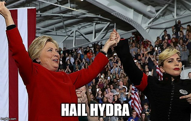 Hillary Hydra | HAIL HYDRA | image tagged in hailhydra,hitlary,nazisforhillary | made w/ Imgflip meme maker