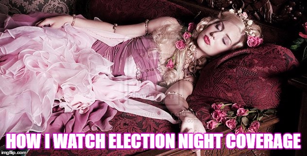 HOW I WATCH ELECTION NIGHT COVERAGE | image tagged in election night | made w/ Imgflip meme maker