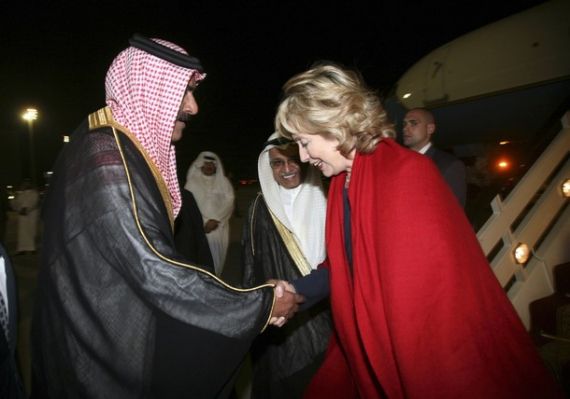 hillary Saudis  Blank Meme Template