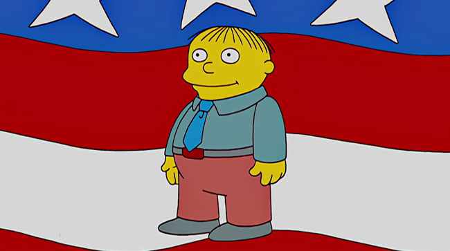 High Quality Ralph Wiggum America Blank Meme Template