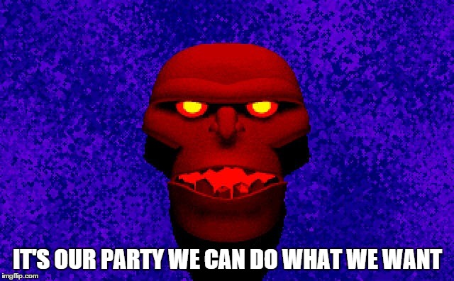 Guardian U7 | IT'S OUR PARTY WE CAN DO WHAT WE WANT | image tagged in guardian u7 | made w/ Imgflip meme maker