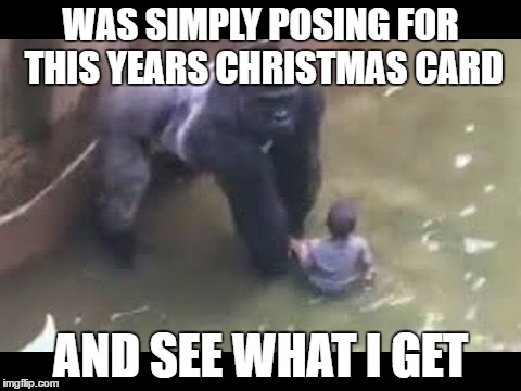 WAS SIMPLY POSING FOR THIS YEARS CHRISTMAS CARD AND SEE WHAT I GET | made w/ Imgflip meme maker