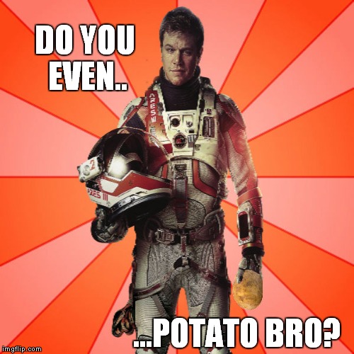 I mean rly... | DO YOU EVEN.. ...POTATO BRO? | image tagged in got potato,matt damon on mars,new template | made w/ Imgflip meme maker