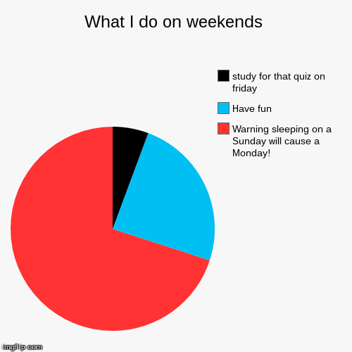 image tagged in funny,pie charts,monday,mondays | made w/ Imgflip chart maker