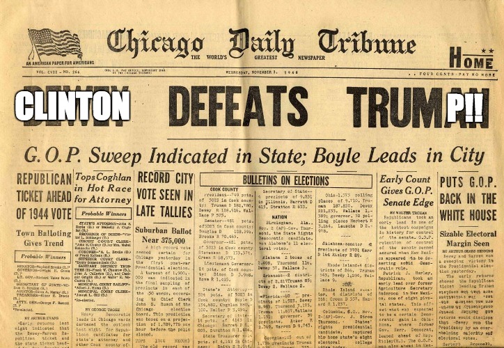 Clinton Wins? | P!! CLINTON | image tagged in hillary clinton,election 2016,donald trump,liberals,brexit,crooked hillary | made w/ Imgflip meme maker