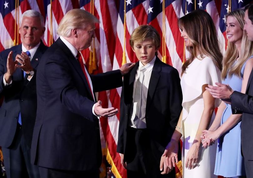 Barron Trump Blank Meme Template