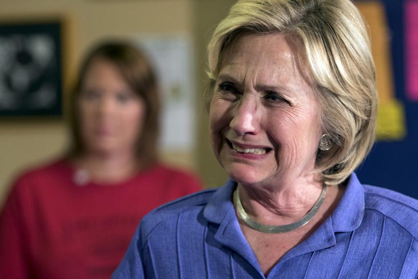 High Quality Crying Hillary Blank Meme Template