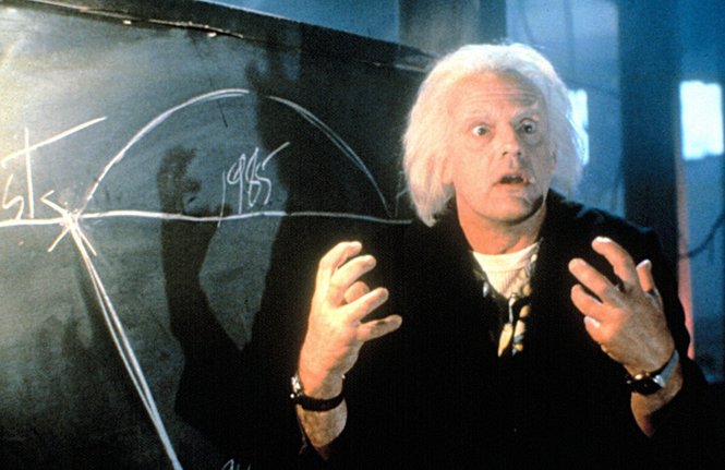 Doc Brown Chalkboard Blank Meme Template